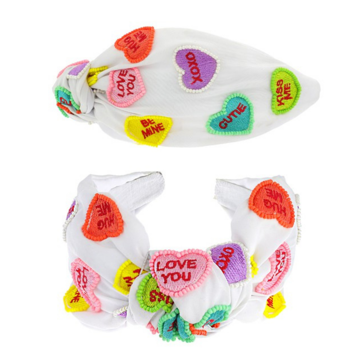 Valentine's Day Conversation Heart Beaded Headband