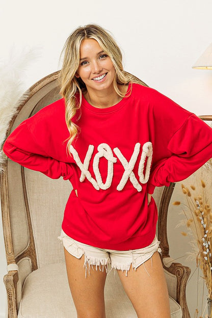 Chunky Yarn XOXO Sweatshirt