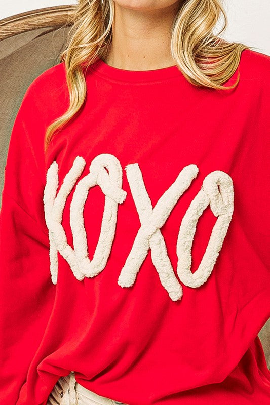 Chunky Yarn XOXO Sweatshirt