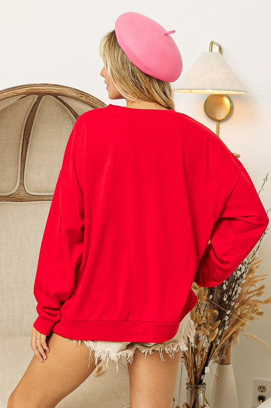 Chunky Yarn XOXO Sweatshirt